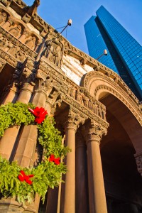 Trinity Church and the John Hancock Building, Copley Square, Boston