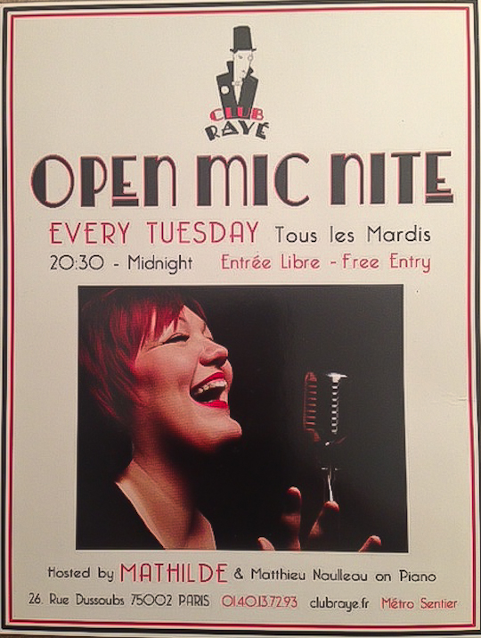 Tuesday is Open Mic Nite!