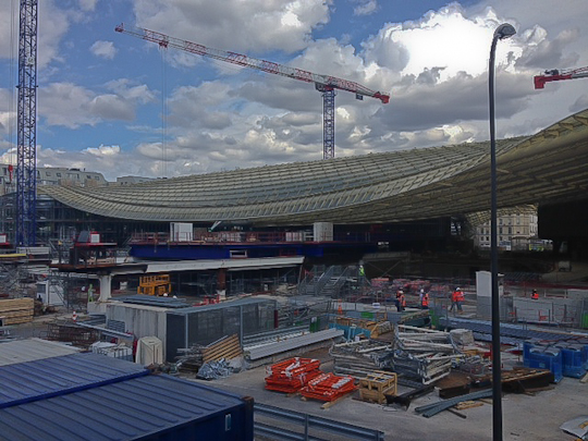 Construction at Les Halles