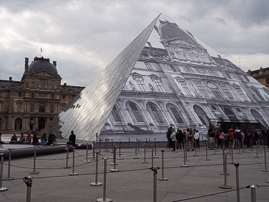 JR at the Louvre