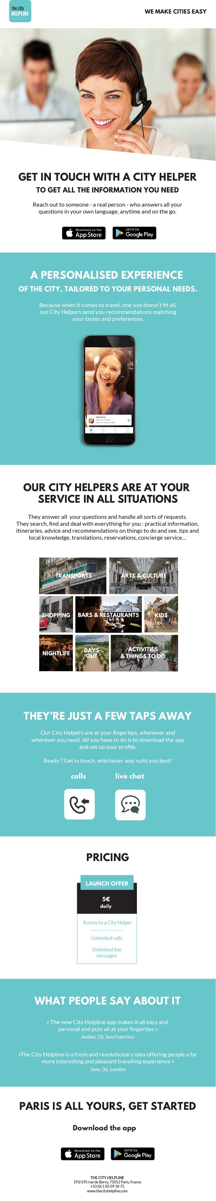 The City Helpline: a new virtual concierge